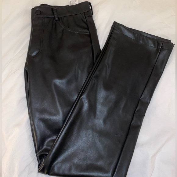 Zara Pants & Jumpsuits Zara Size Medium Leather Pants Poshmark